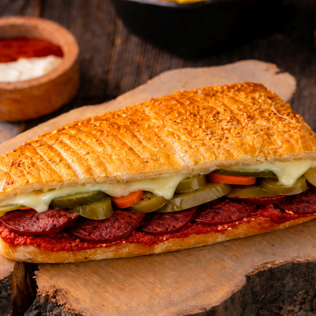 Yarım Ekmek Karışık Turşulu Tost