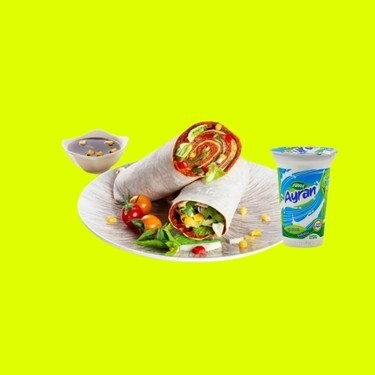 2'li Ultra Mega Çiğköfte Dürüm(120gr) + 2 Ayran(170 ml.) Menü