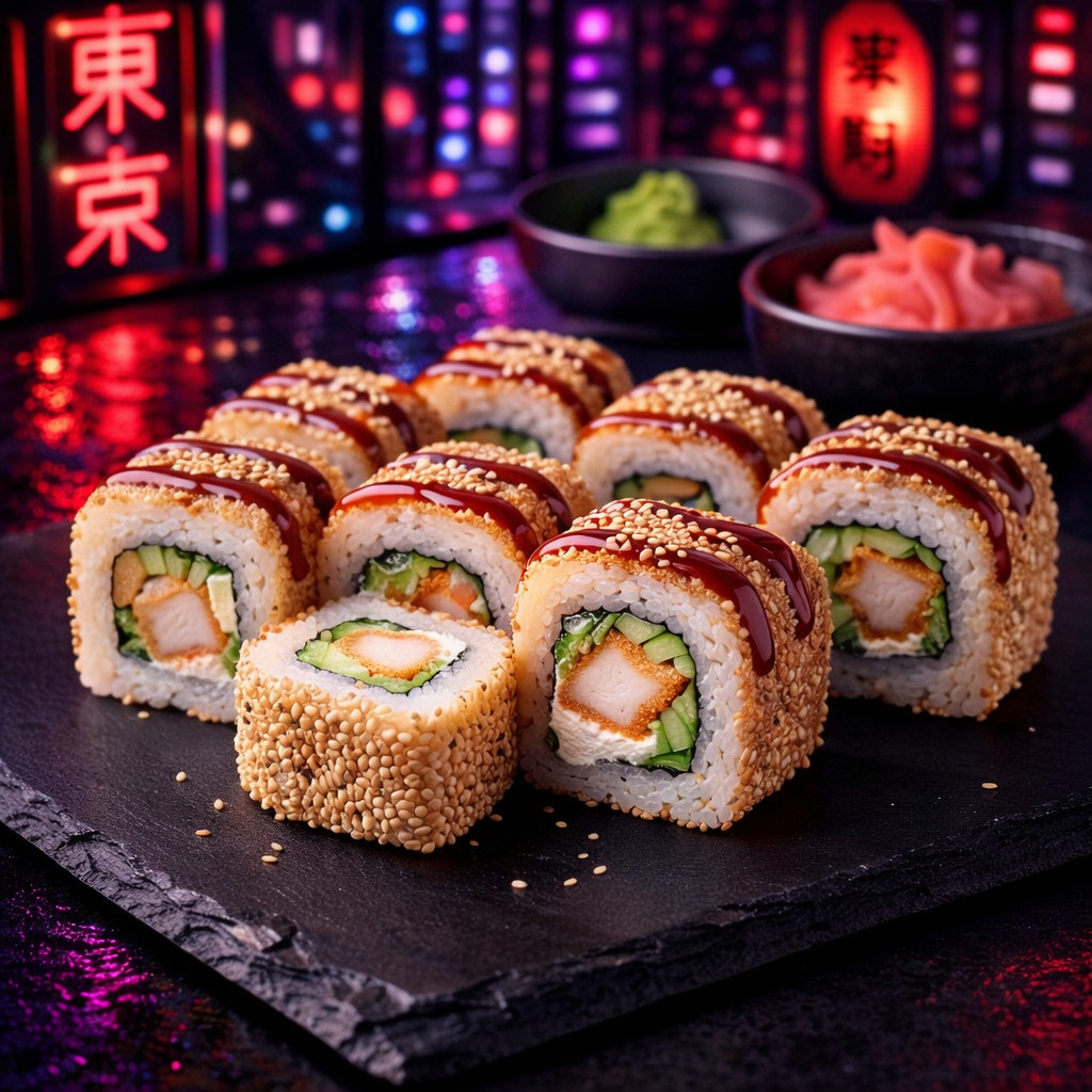 Chicken Teriyaki Roll (8 Adet)