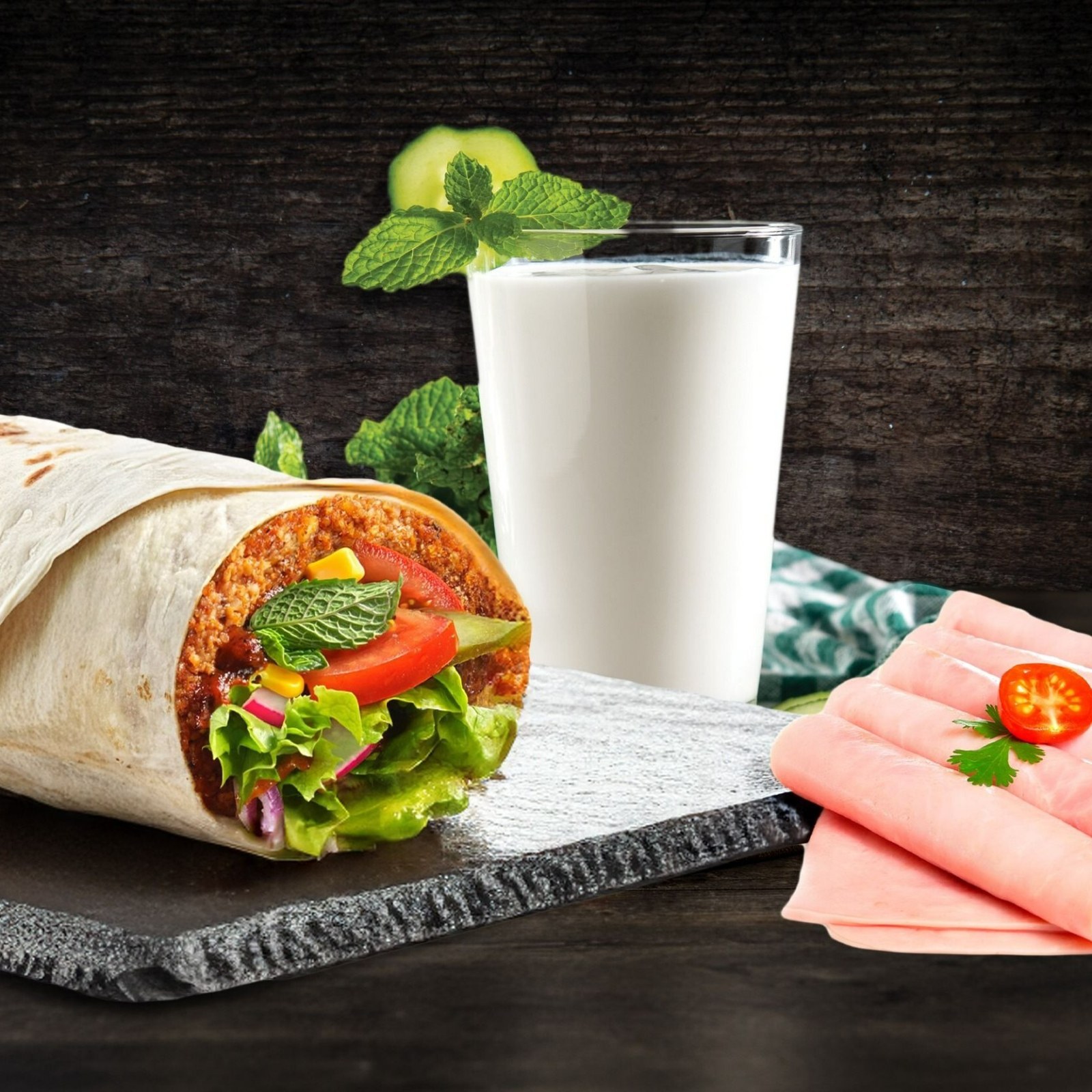 Gurme Spesiyal Dana Jambonlu Ultra Maxi Çiğ Köfte Dürüm
