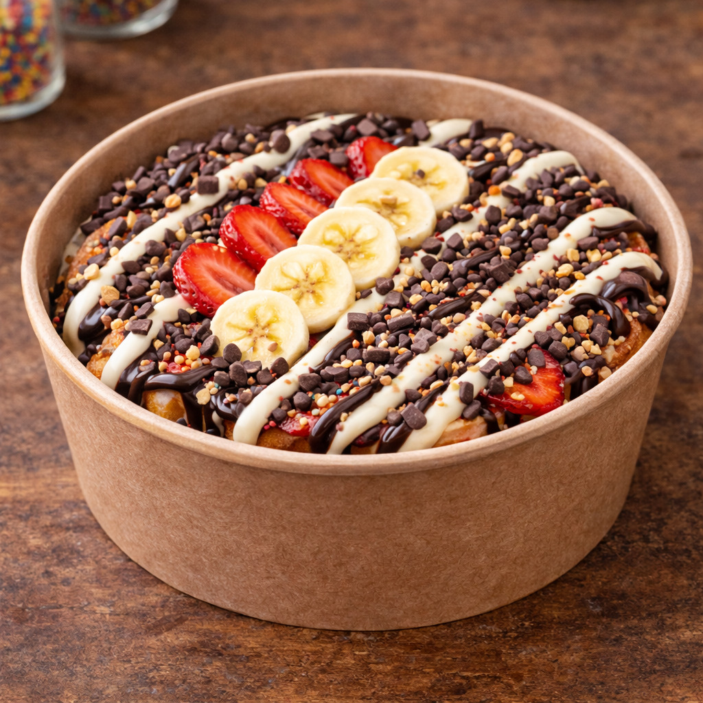 Bi Bitter & Beyaz Çikolata Waffle BİG (Bowl) KOVA