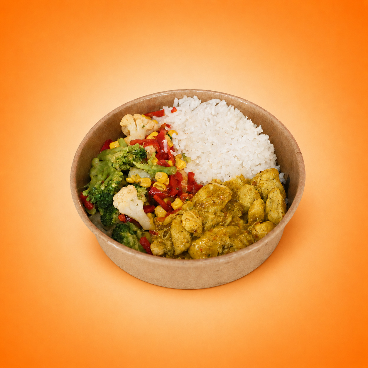 Şefin Özel Fitness Tabağı Körili Soslu