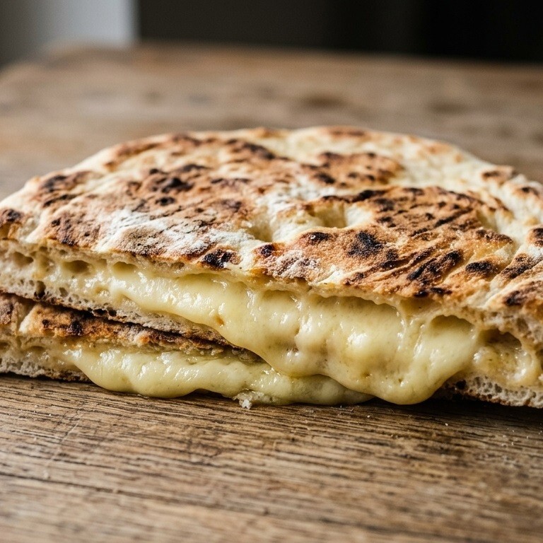 Kaşarlı Bazlama Tost Menü (Patates + İçecek)