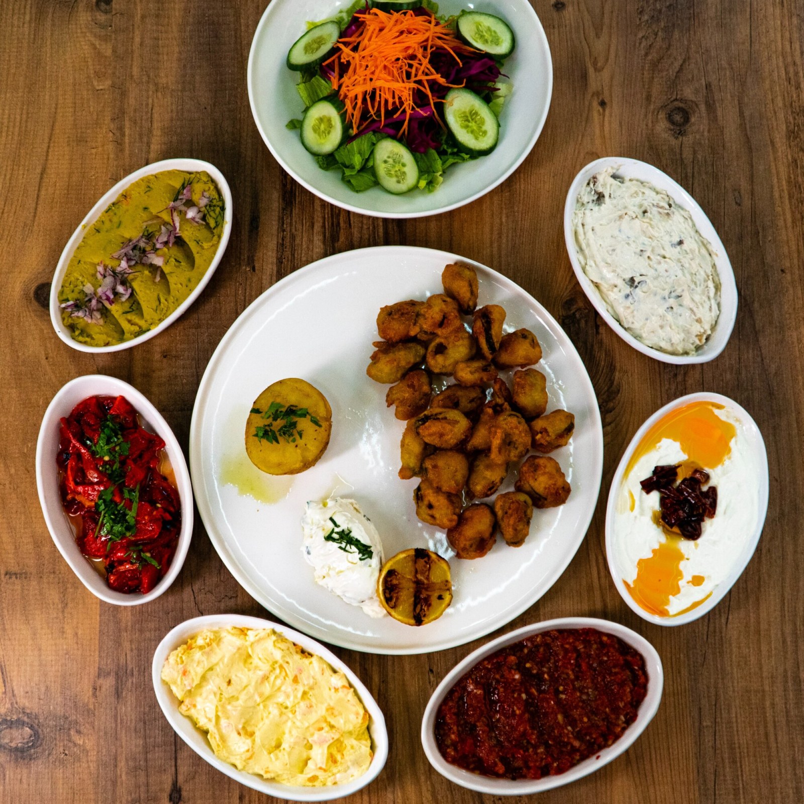 Midye Tava Menü (25 Adet Soslu İç Midye)