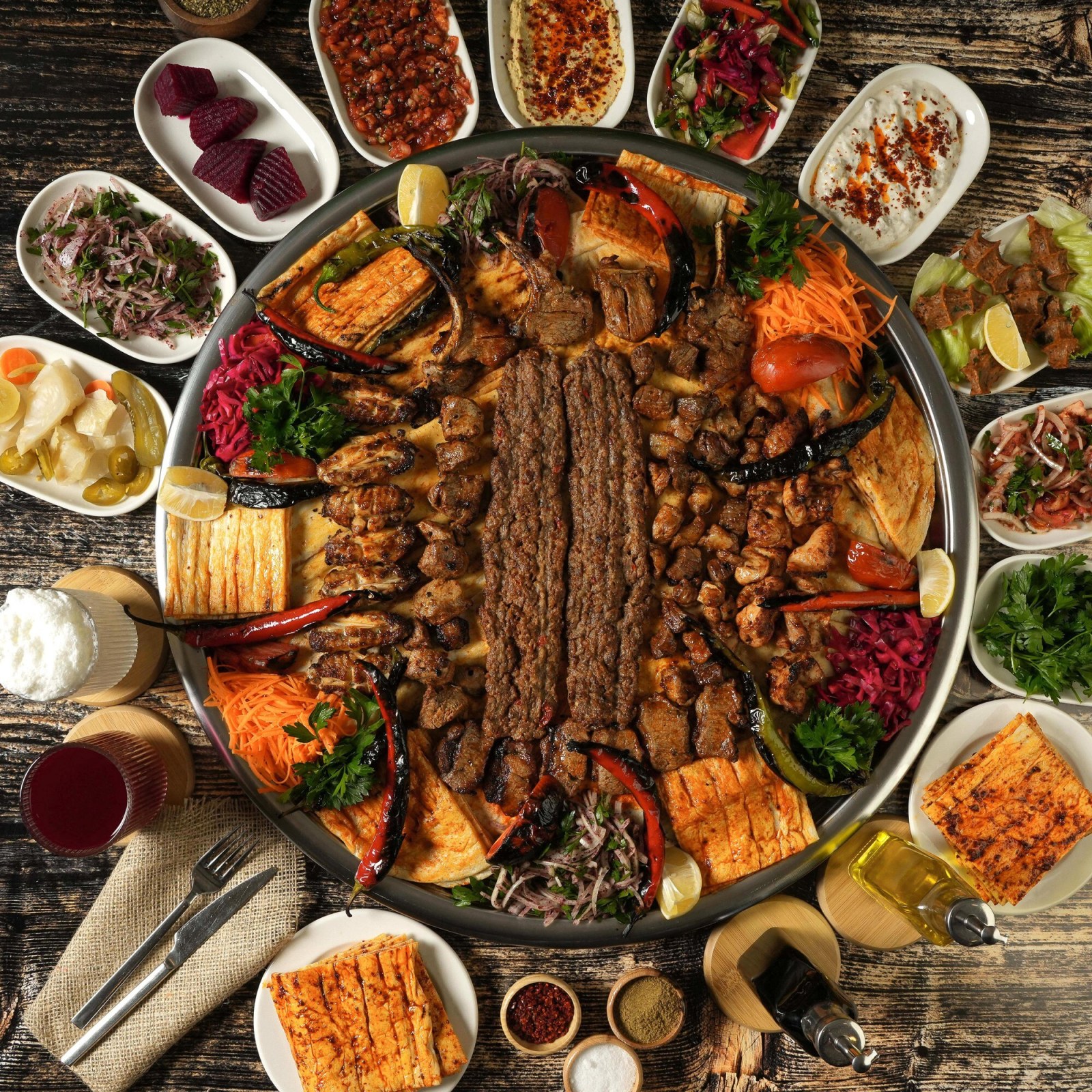 Karışık Muhtar Sofrası (4 Kişilik)