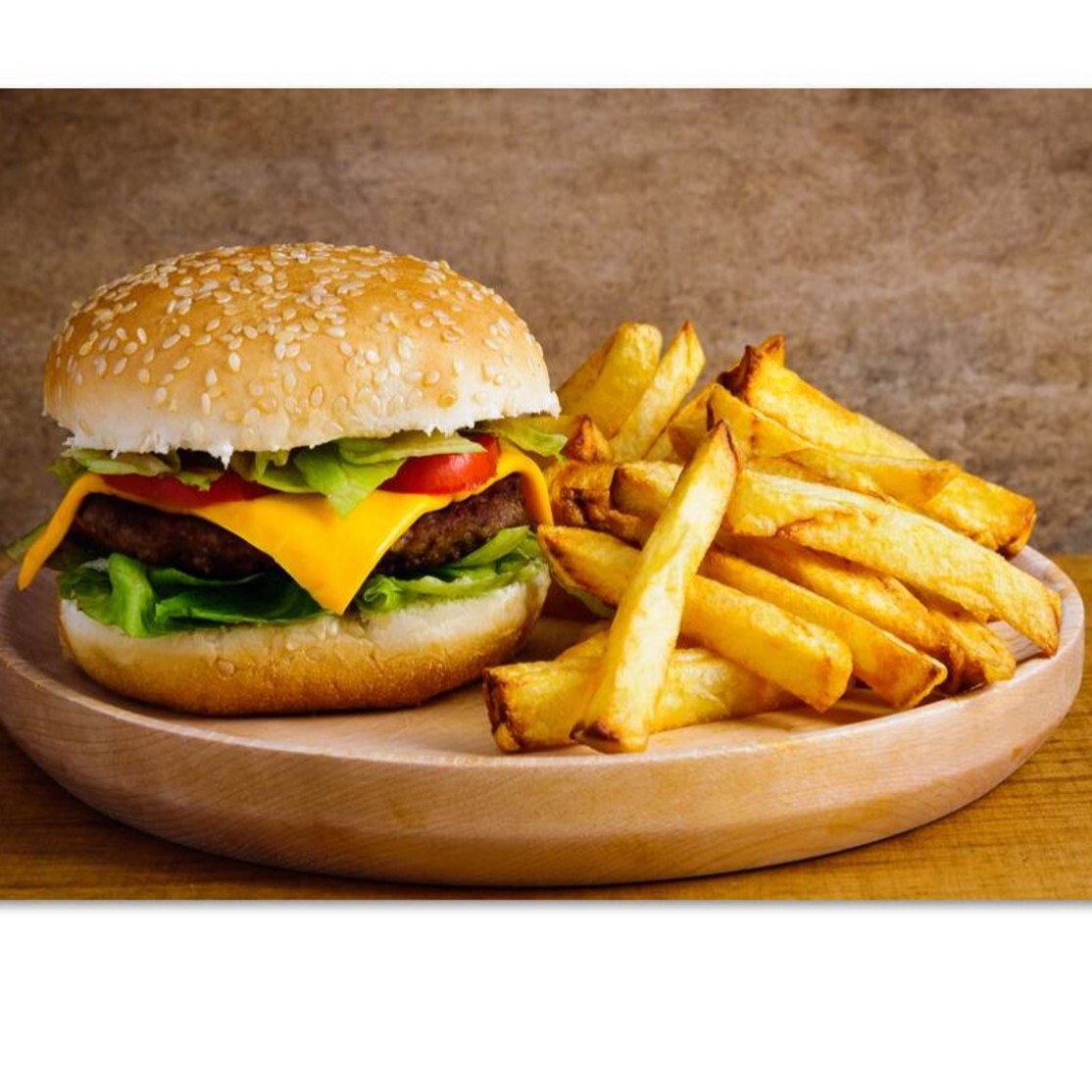 Hamburger + Cips