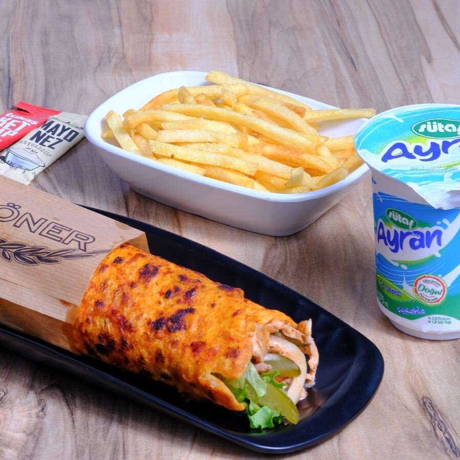 Dürüm (140 gr.) & Patates Kızartması Menü