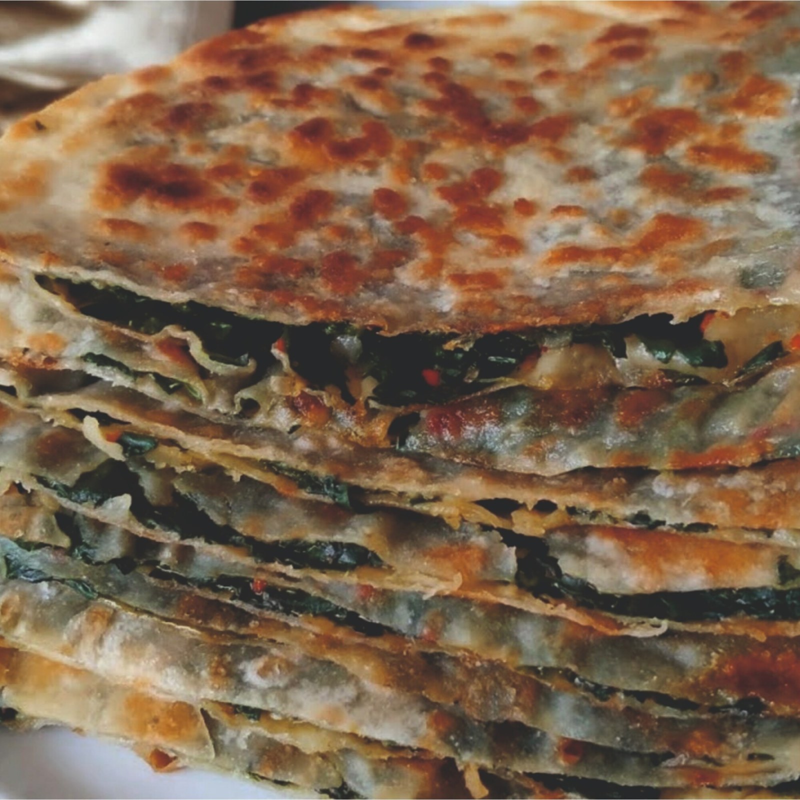 Ev Yapımı Kaşarlı Ispanaklı Gözleme