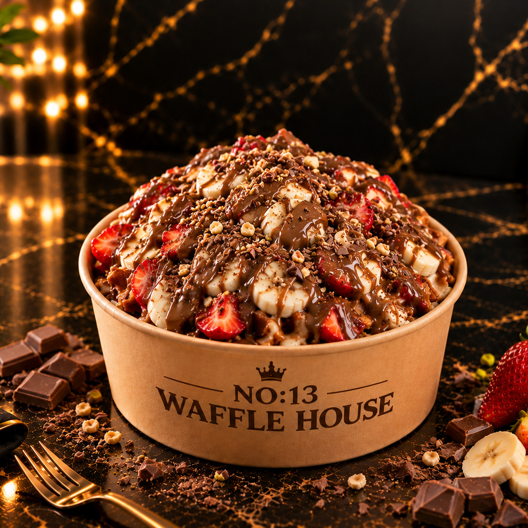 Sütlü Çikolatalı Waffle Bowl & Limonata Bedava