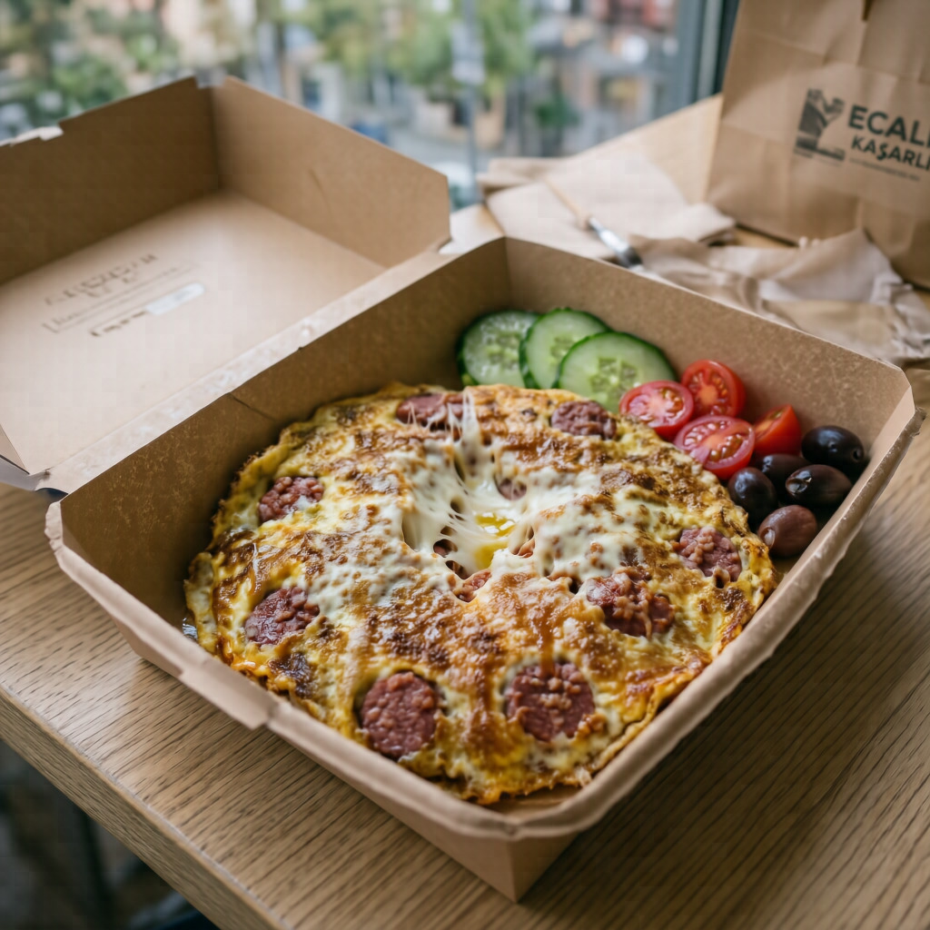 Sucuklu & Kaşarlı Omlet