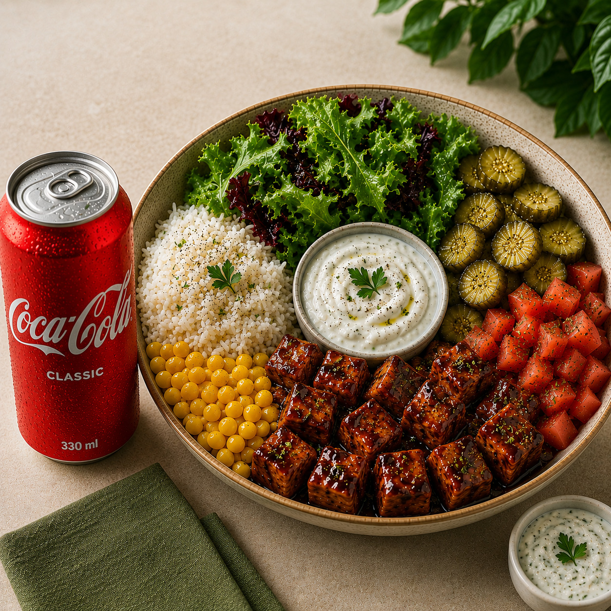 Barbekü Soslu Tavuklu Bowl