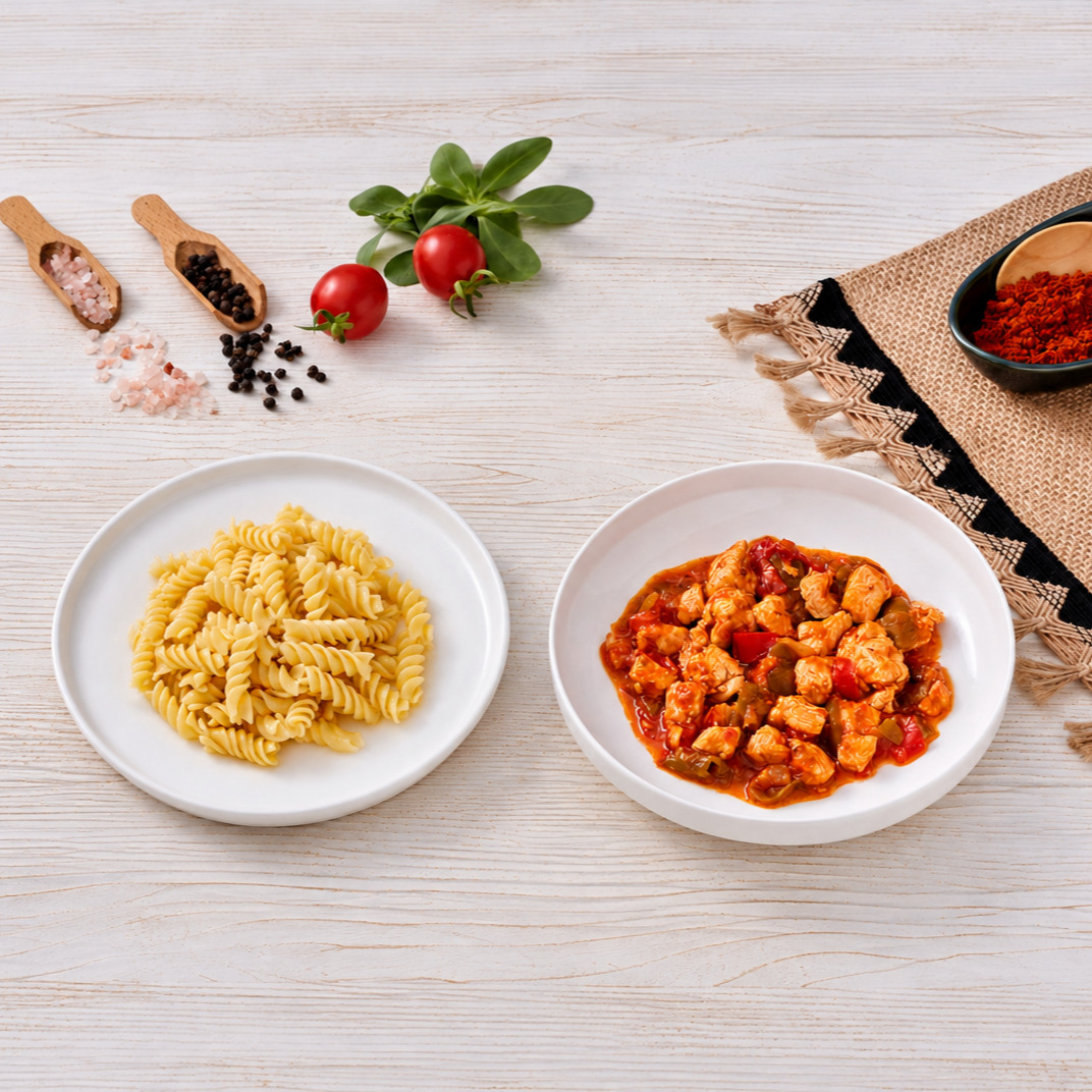 Şefin Tavuk Sotesi & Fusilli Makarna
