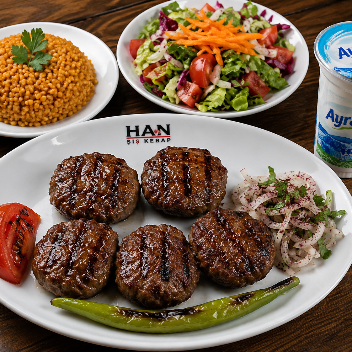 Köfte Porsiyon.Ayran