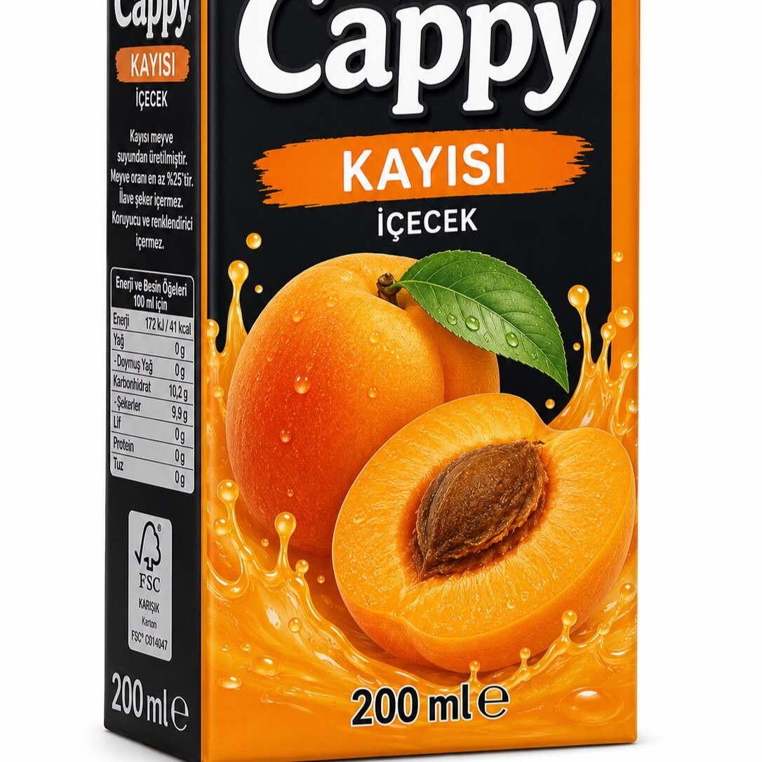 Cappy Kayısı 200 ml