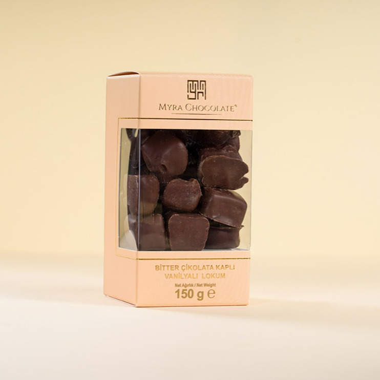 Bitter Çikolata Kaplı Vanilyalı Lokum (150 G)