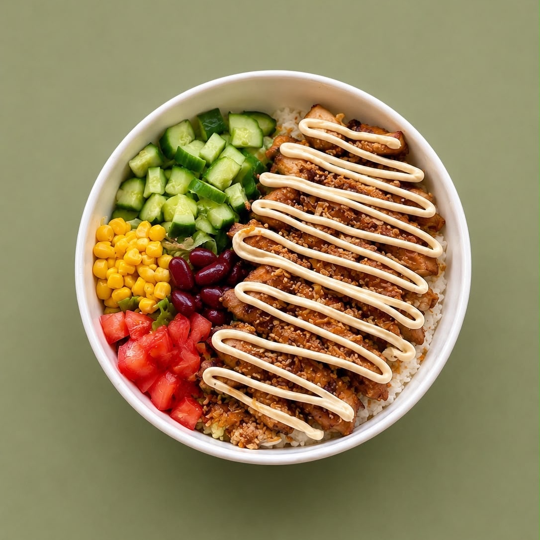 Trüflü Çıtır Soğanlı Tavuk Bowl