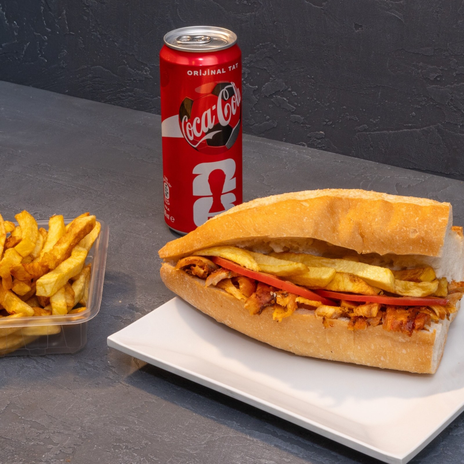 Yarım Ekmek Arası Tavuk Döner Menü