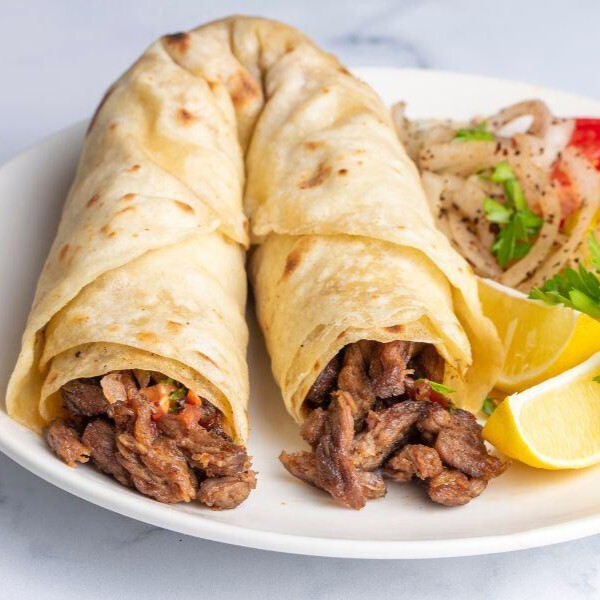 Duble Gramaj Lavaş Dürüm Et Tantuni