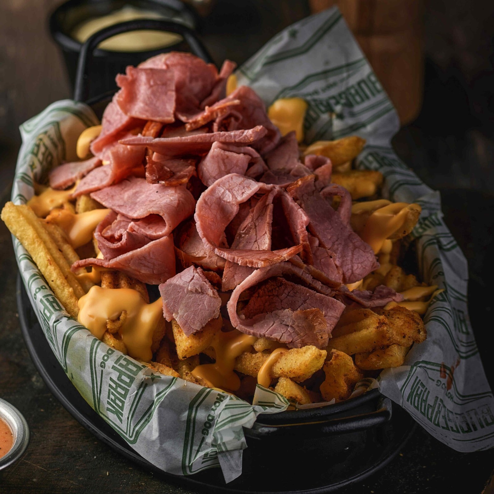 Cheddarlı Füme Etli Patates Kızartması