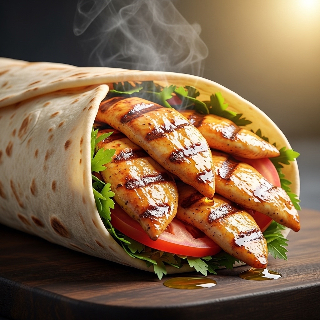 Hatay Usulü Tavuk Döner Dürüm (150 gr.)