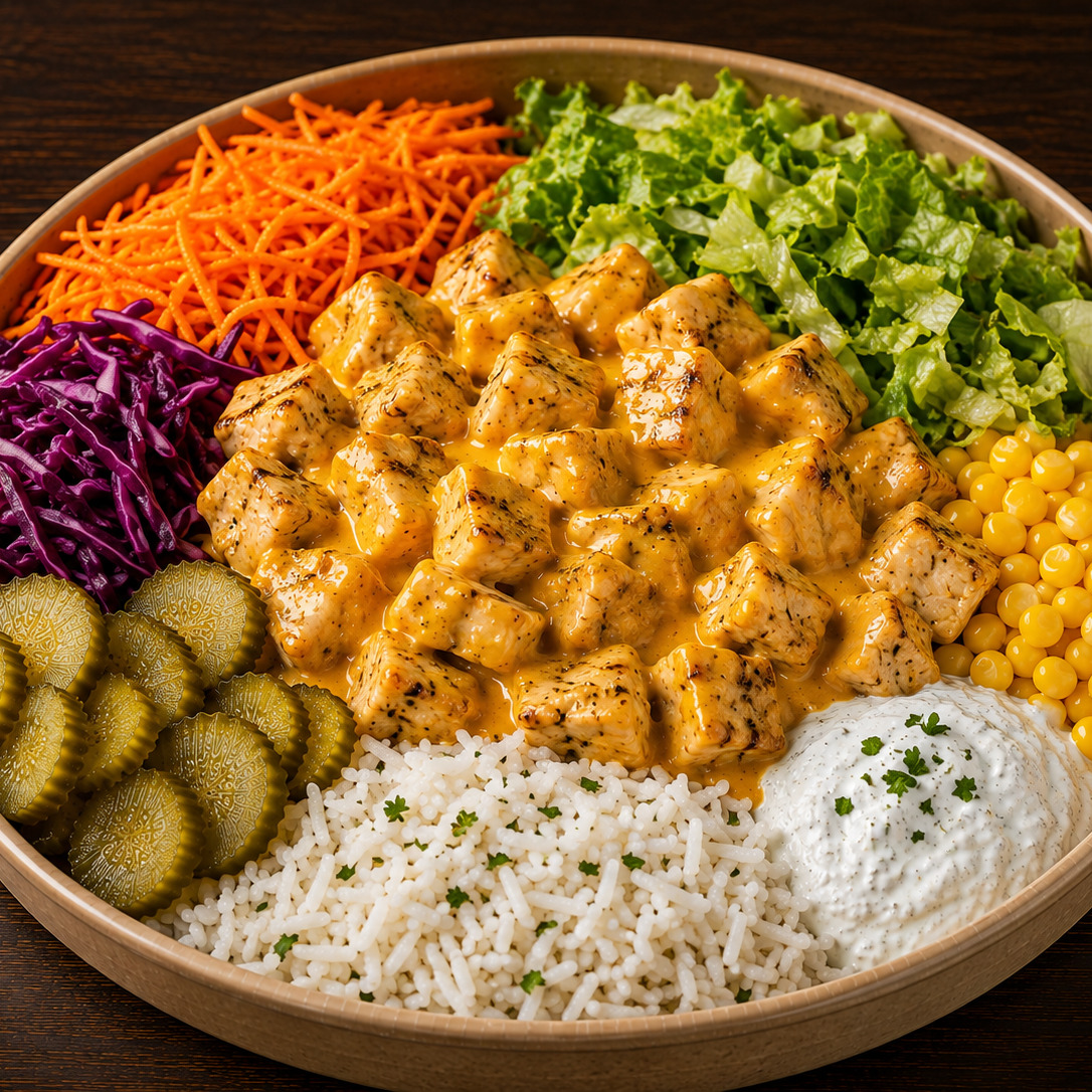 Cheddar Chicken Basmati Bowl