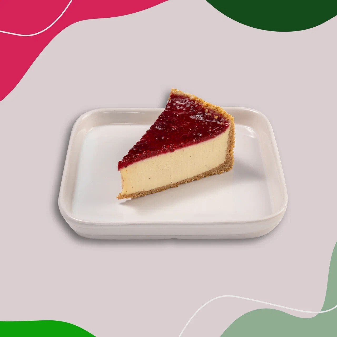 Ricottalı Frambuazlı Cheesecake