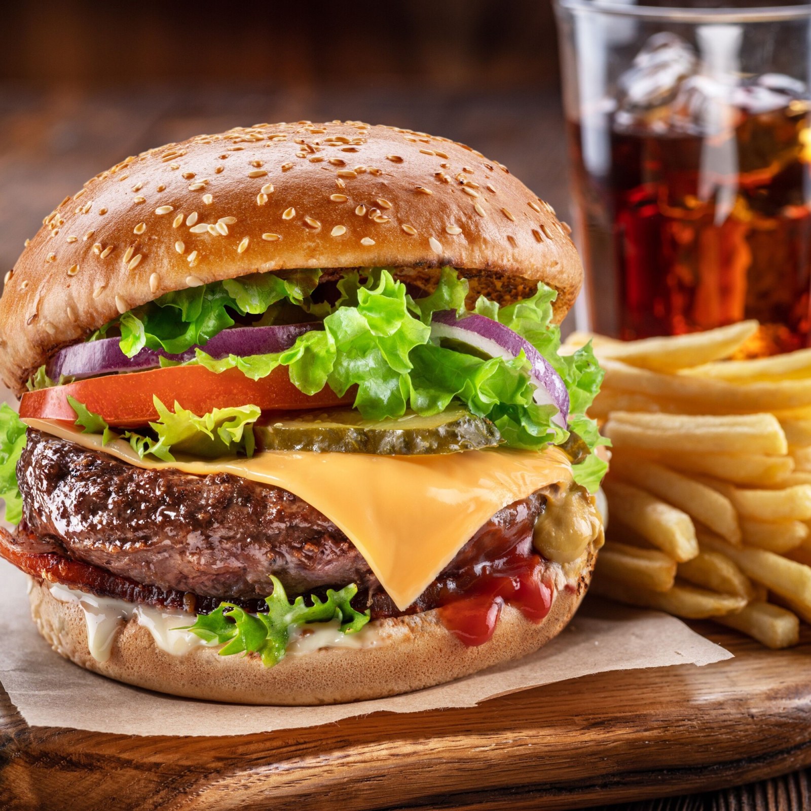 BBQ Burger Menü