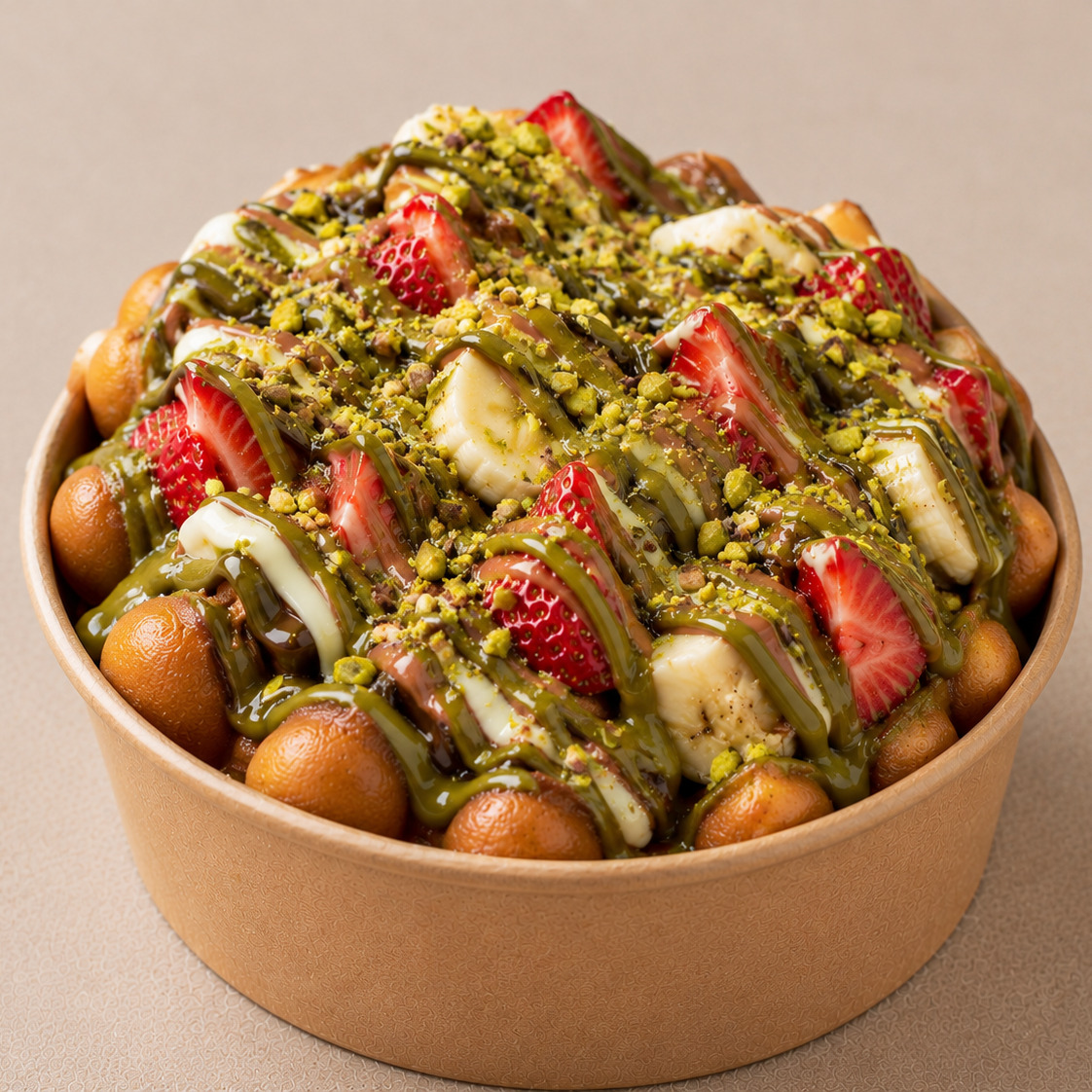 Mini Antep Fıstıklı Bubble Waffle