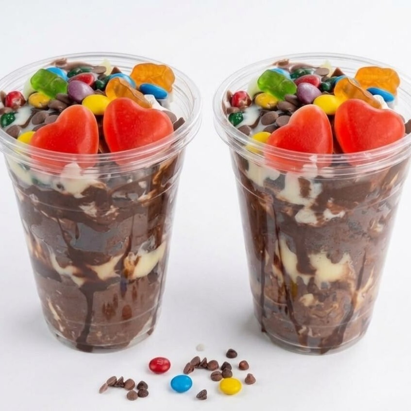 İkili Bardak Waffle (2 Adet Büyük Boy Bubble Bardak Waffle)