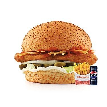 Tavuk Acı Burger Menü