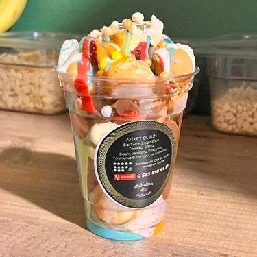 Bardak Waffle Karışık Çikolata