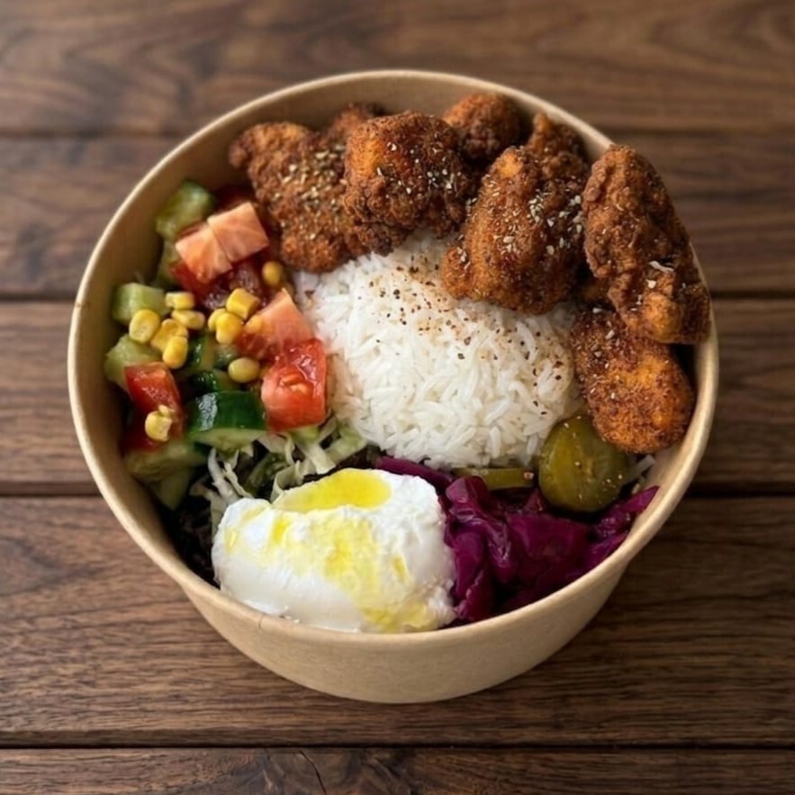 Cajun Baharatlı Çıtır Tavuklu Kase - Bowl
