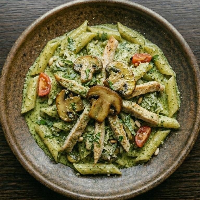 Pestolu Tavuklu Penne