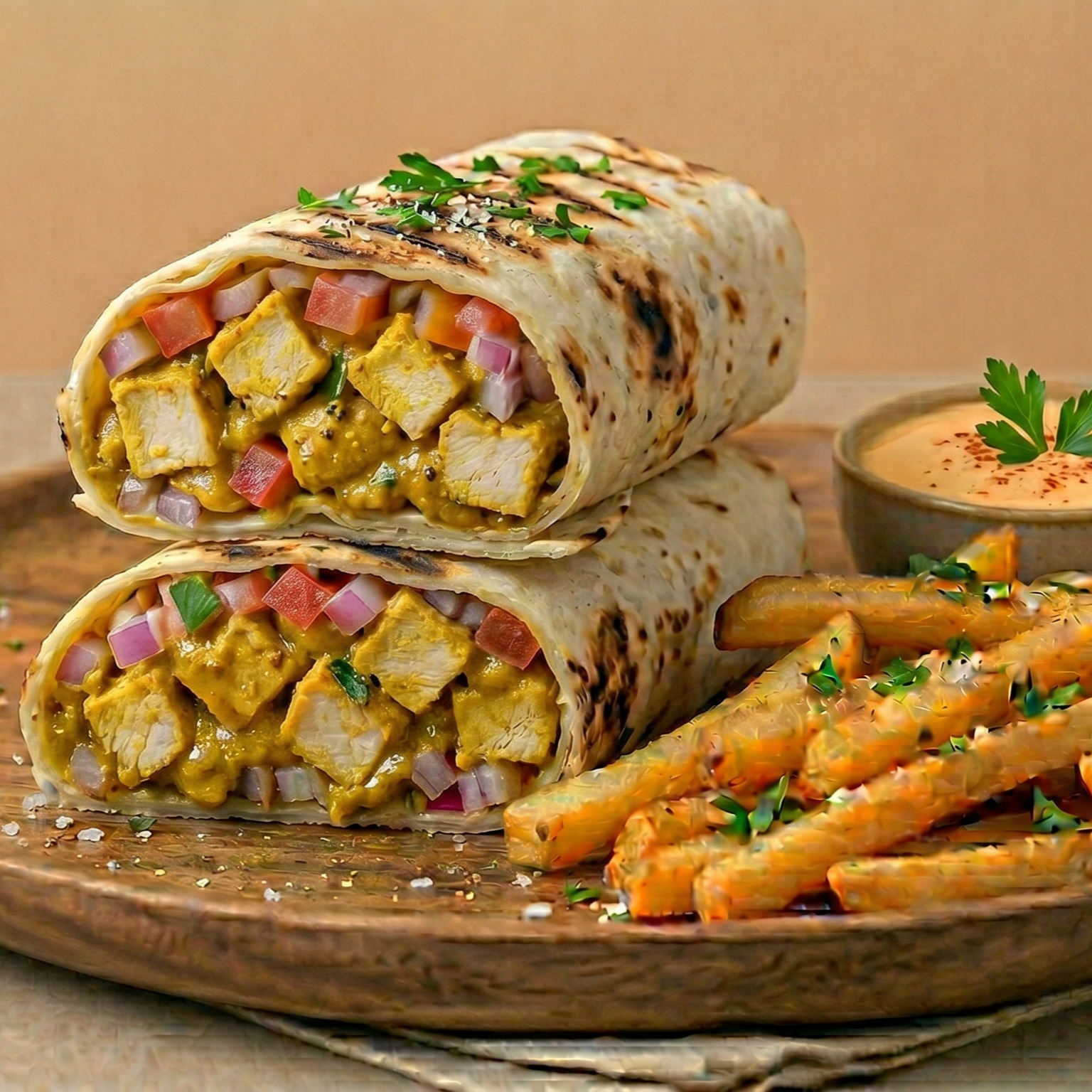 Köri Soslu Wrap