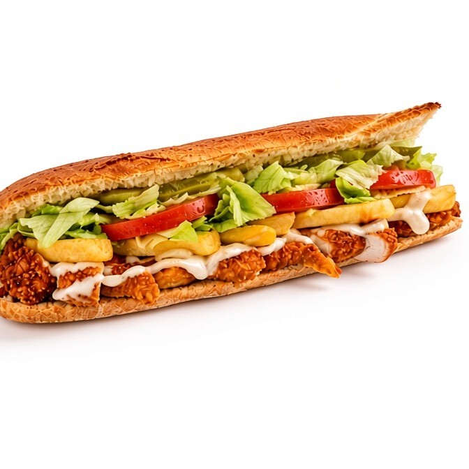 Cheddarlı Kıtır Tavuk Baget