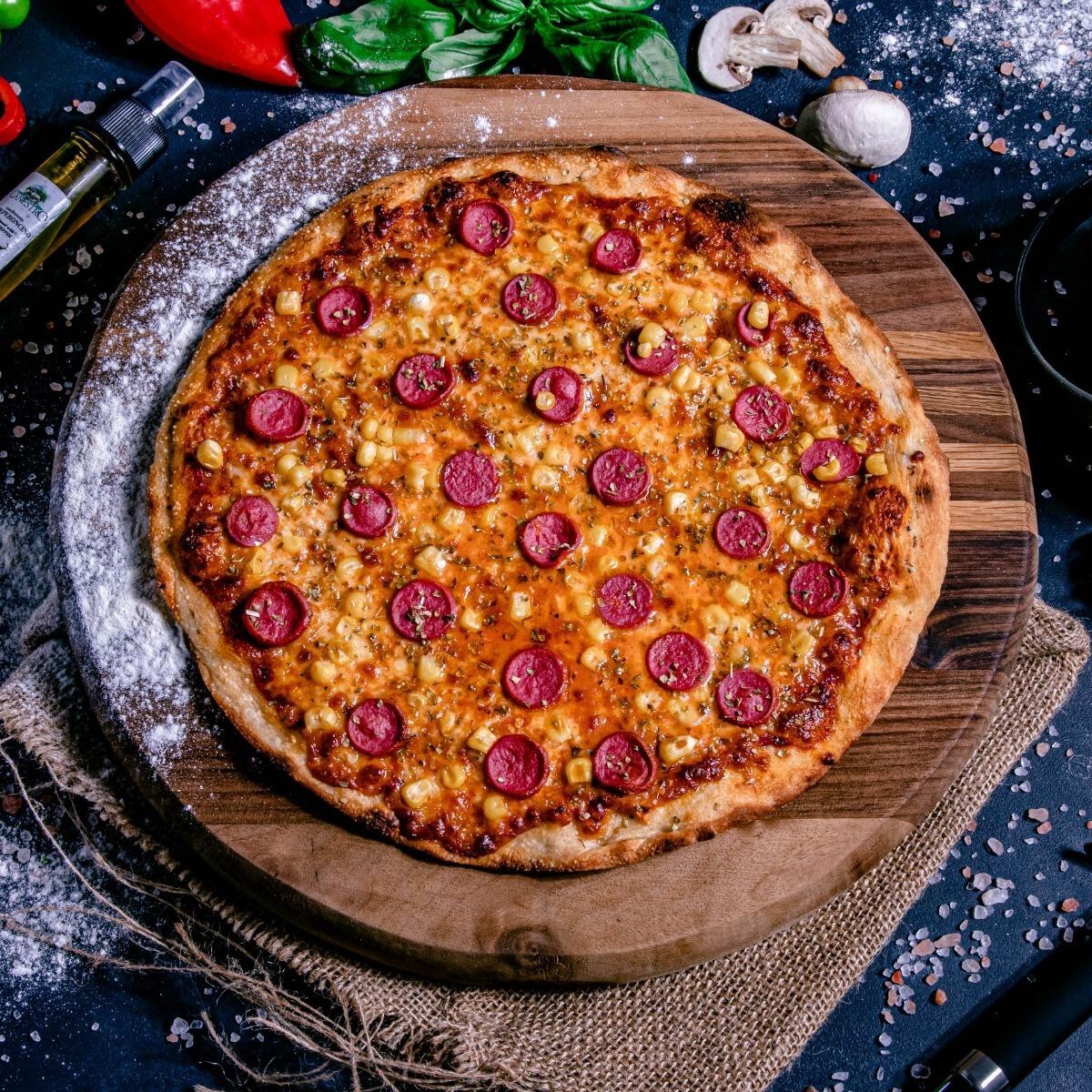 Sosisli Pizza (orta)