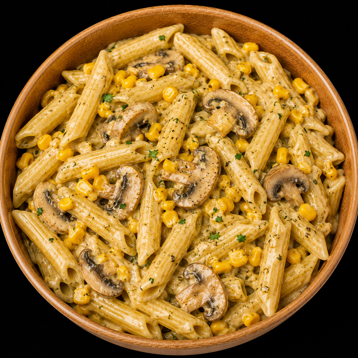 Mantarlı Mısırlı Vegan Penne