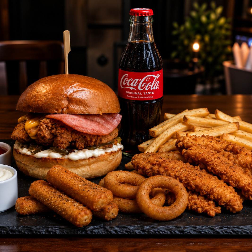 Combo Crispy Chicken Special Burger Menü