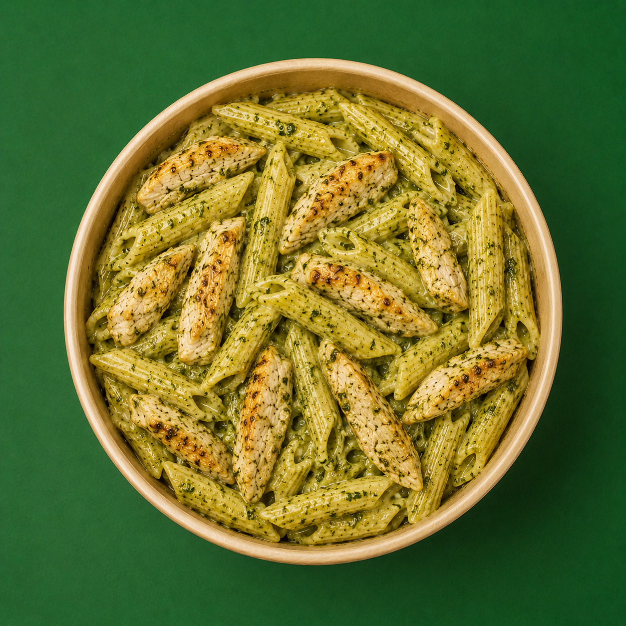 Pesto Soslu Tavuklu Penne