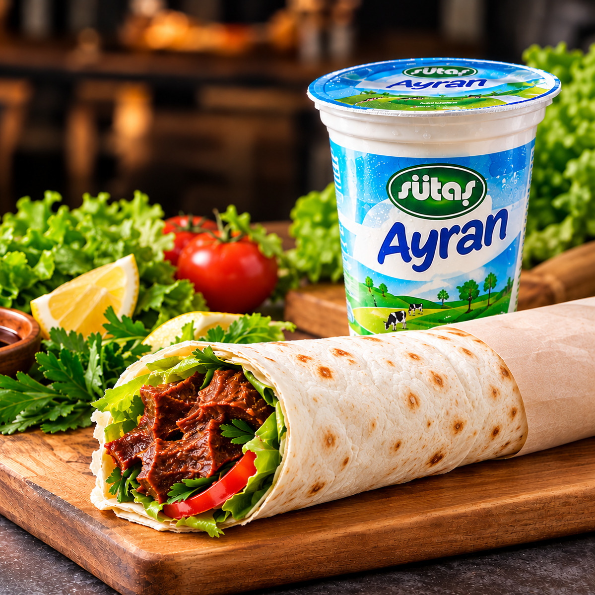 Dürüm + Büyük Ayran