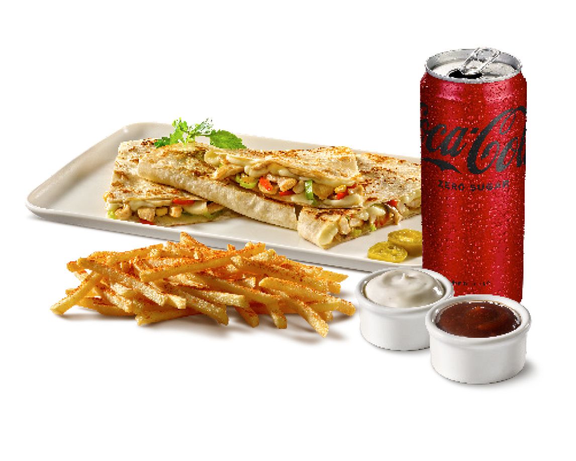 Chicken Qusedilla Menü