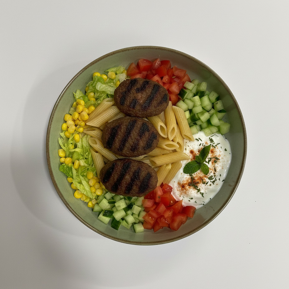 Makarna Köfte Bowl