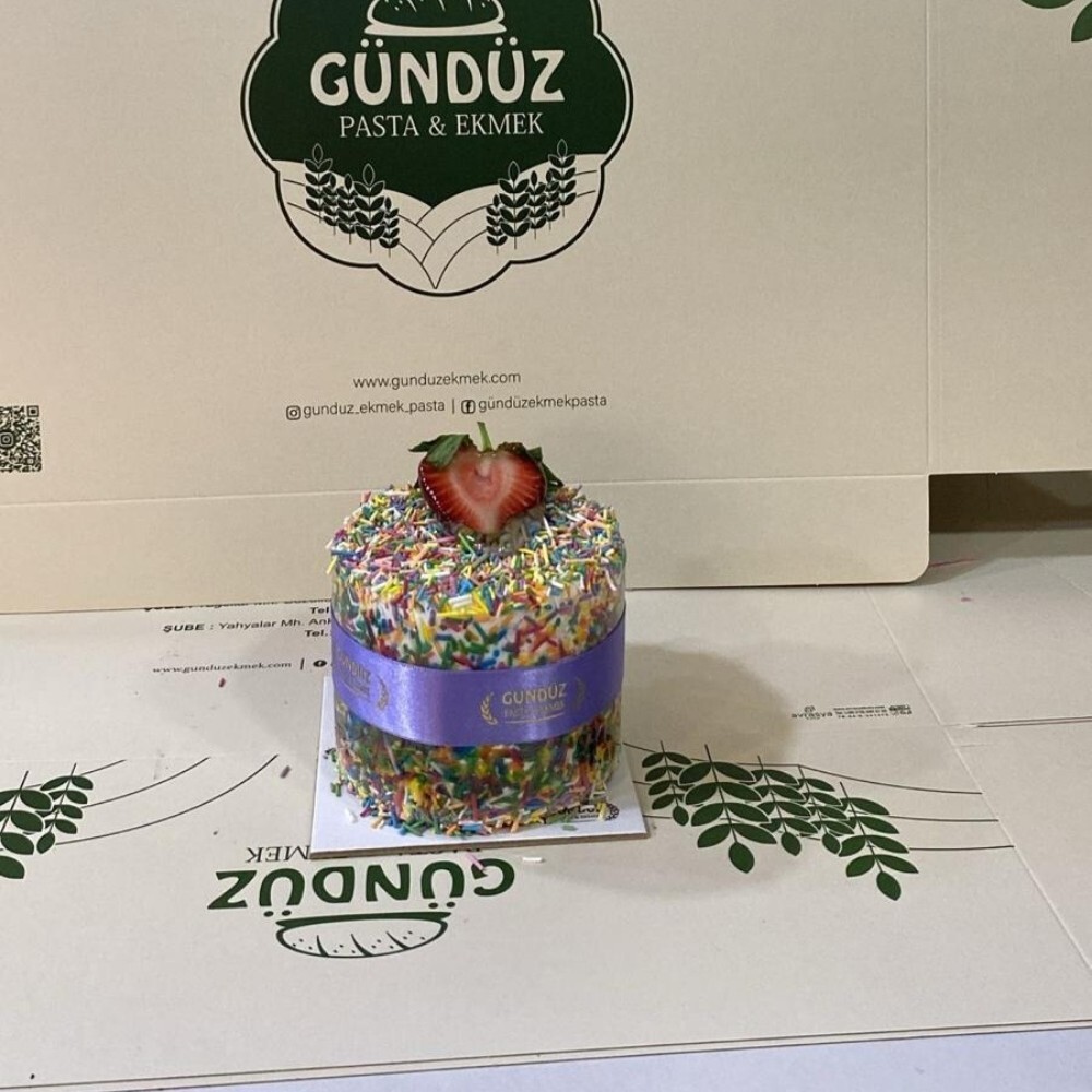 Çok Renkli Çikolatalı Mini Pasta