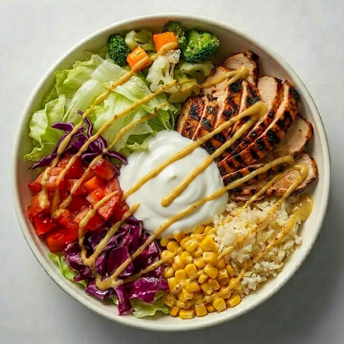 Ballı Hardal Soslu Izgara Tavuklu Bowl