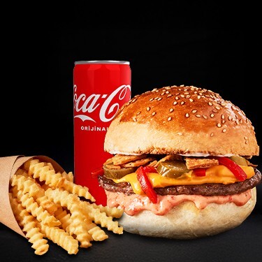 Nacho Burger Menü