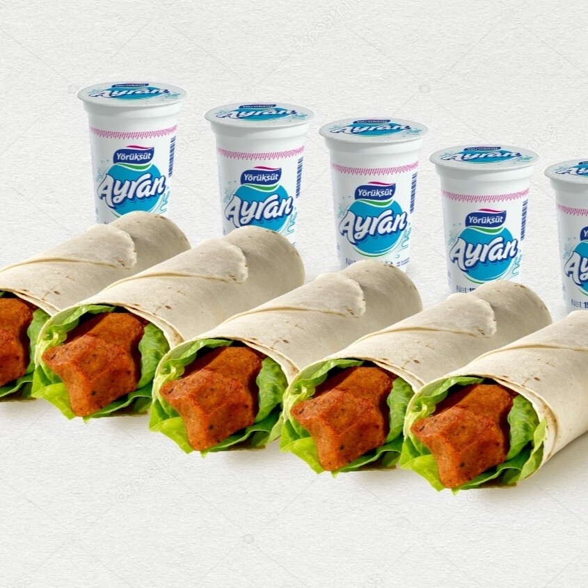 5 Dürüm + 5 Küçük Ayran (5*170 gr)