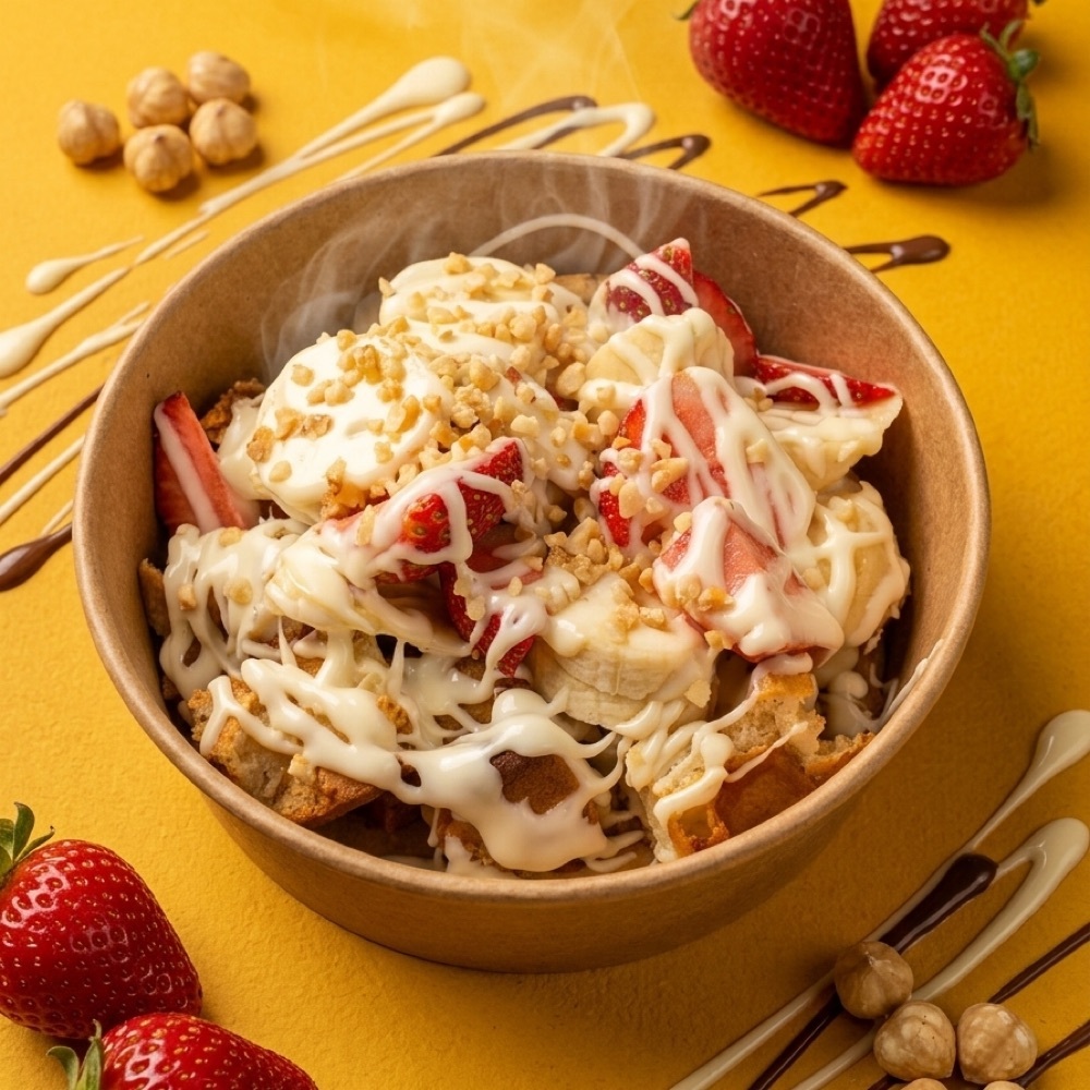 Beyaz Küçük Bowl Waffle