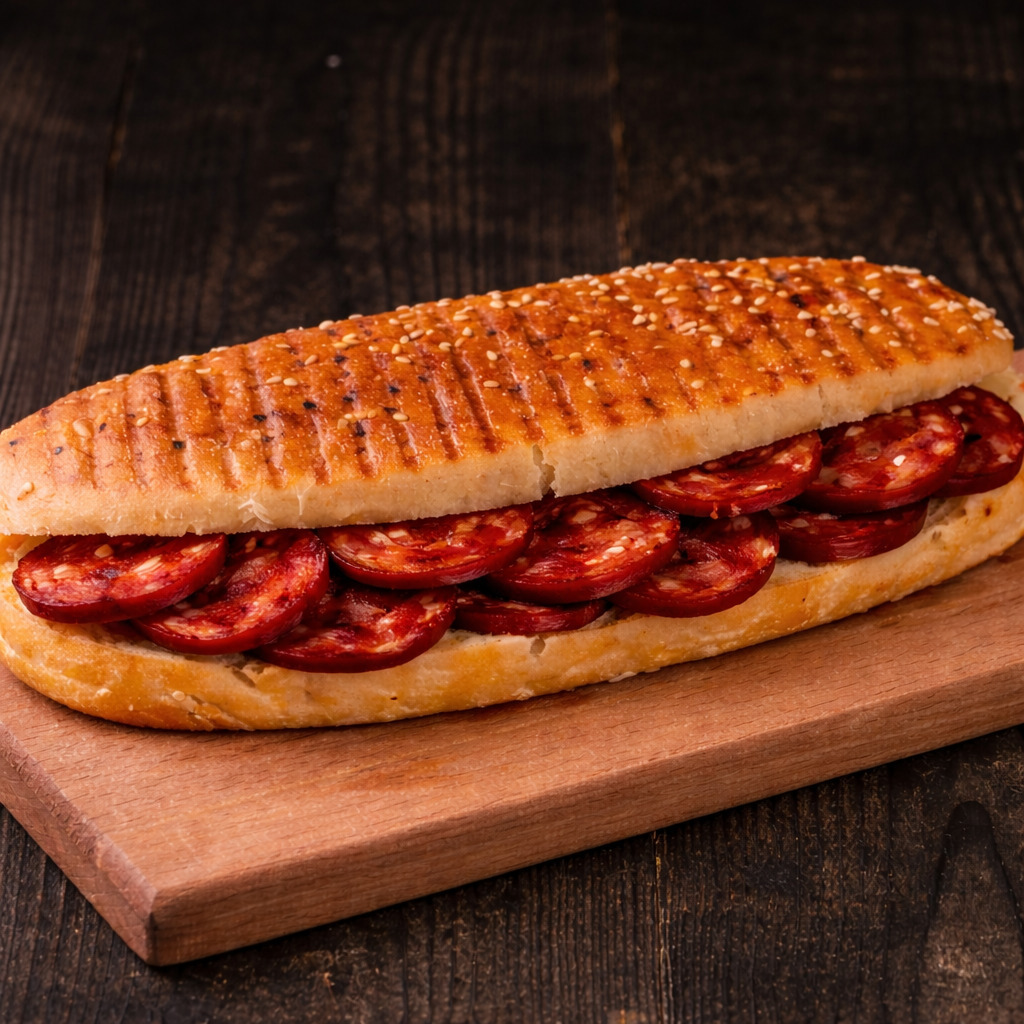 Tam Ekmek Sucuklu Tost