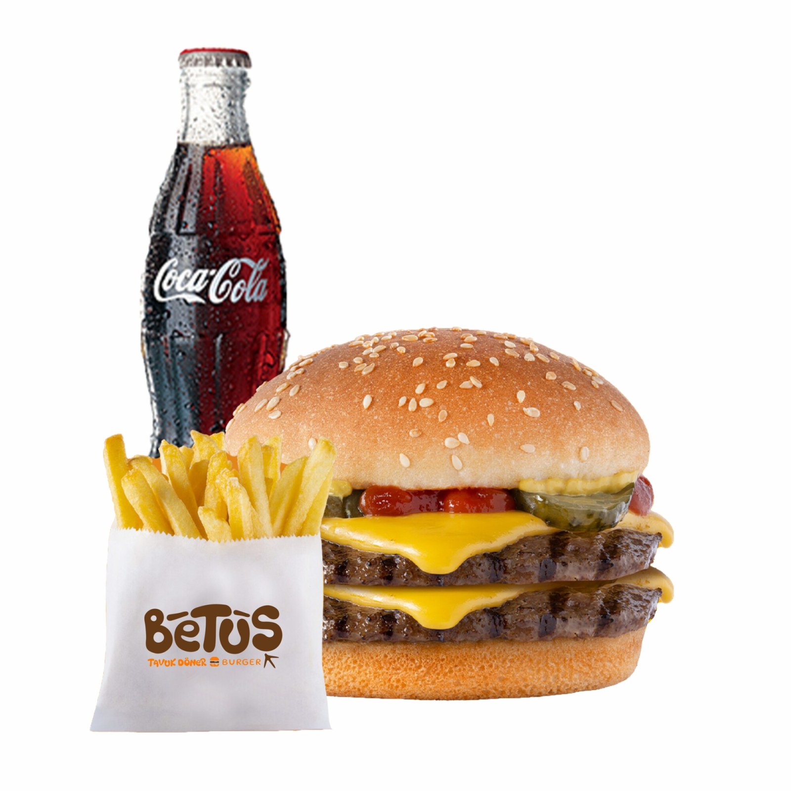 Double Burger Menü
