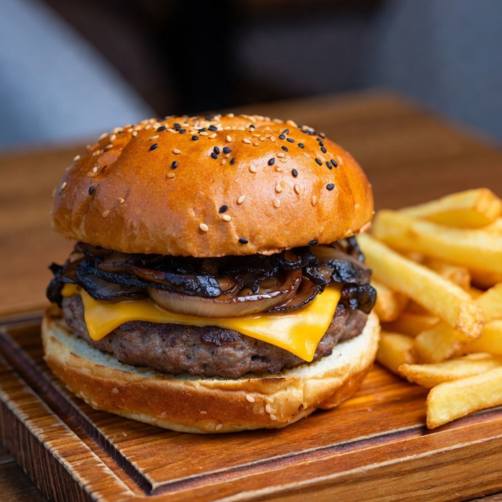 Philadelphia Dipsos Mushroom Burger